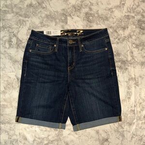 Seven7 Dark Blue Denim Bermudas